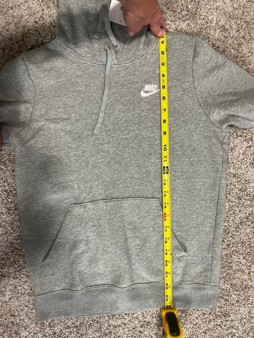 Nike Women’s Heather Gray Pullover Hoodie - Picture 8 of 8